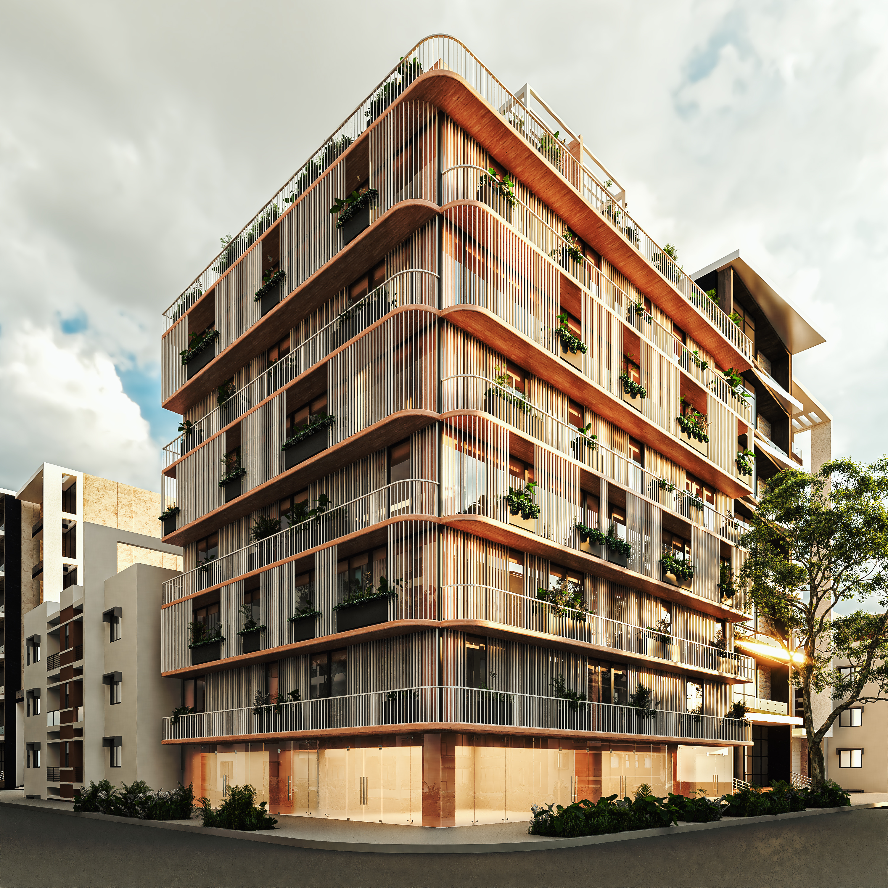 Vista del render de la constructora GDC Desarrollos